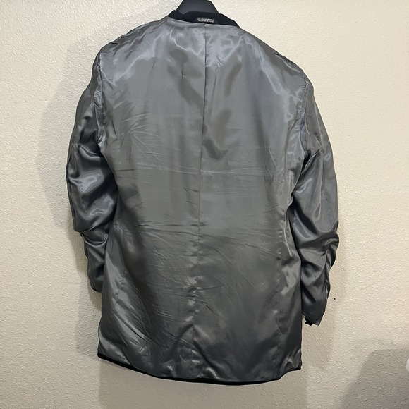 Stafford Woolmark Tuxedo Jacket Pant Bow Tie Cummerbund Black Men's 42L Wedding - Picture 10 of 16